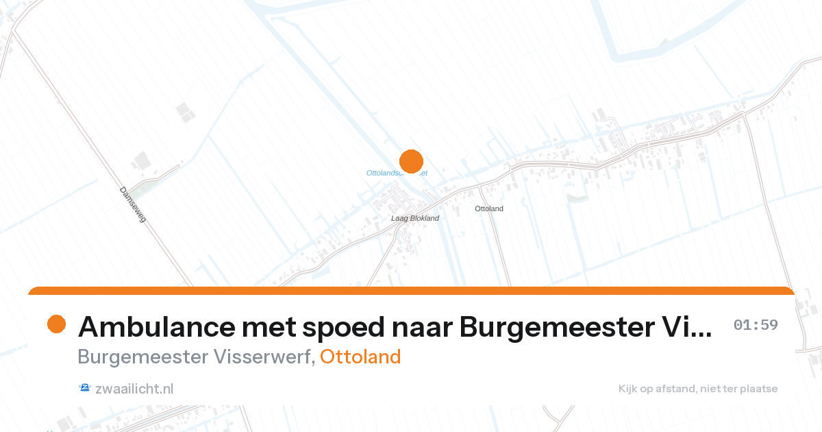 Ambulance met spoed naar Burgemeester Visserwerf in Ottoland — 1 feb 2026