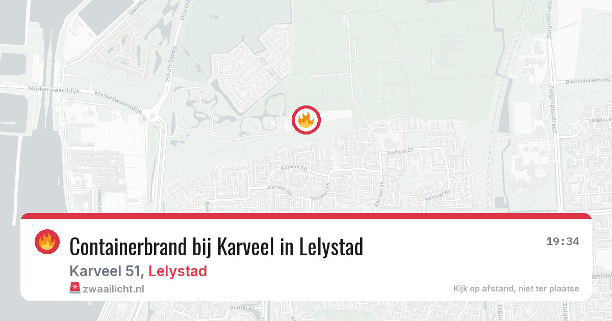 Containerbrand bij Karveel in Lelystad — 3 jul 2026