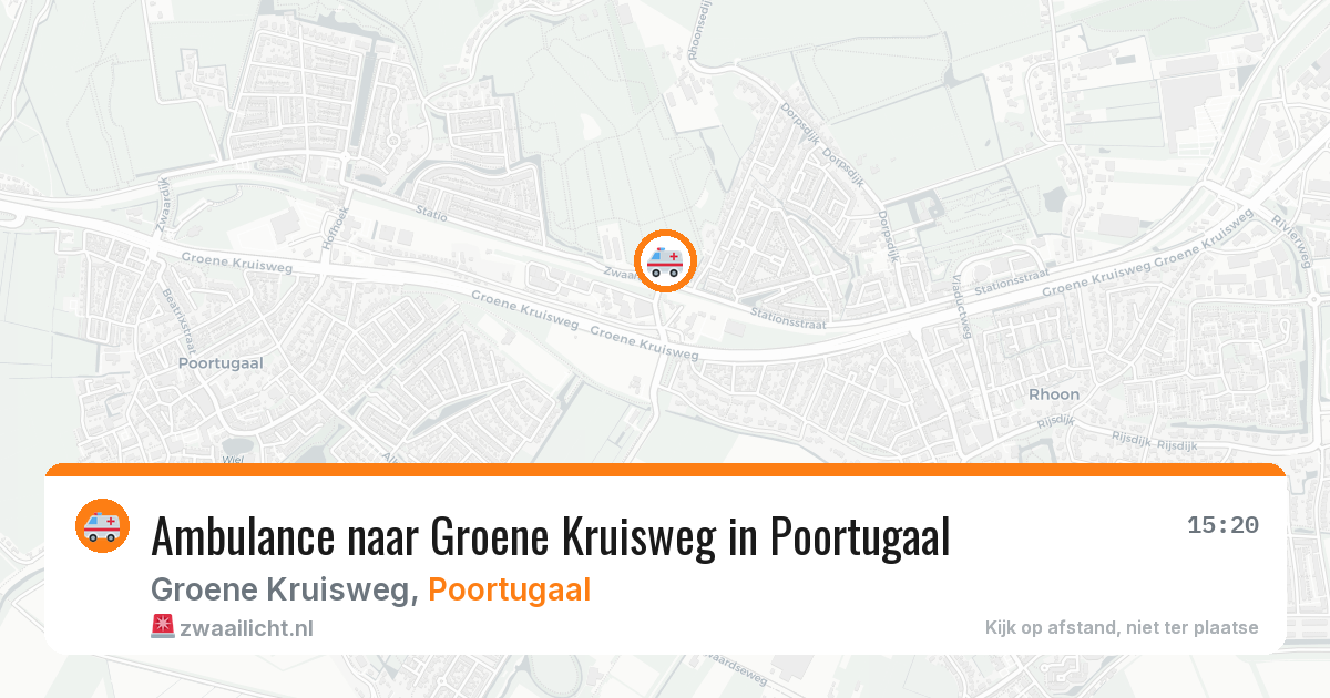 Ambulance naar Groene Kruisweg in Poortugaal — 8 feb 2026