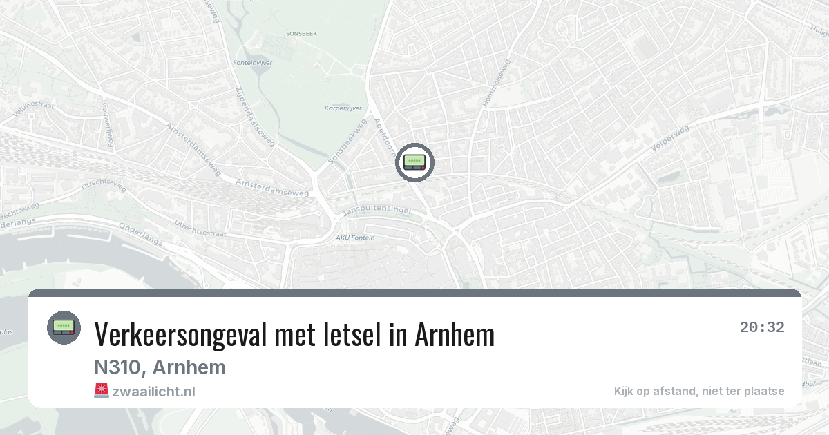 Verkeersongeval met letsel in Arnhem — 31 mei 2026