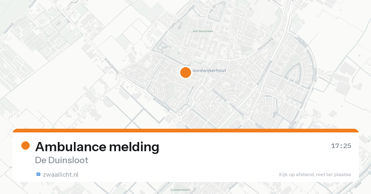 Ambulance melding — 15 mei 2026