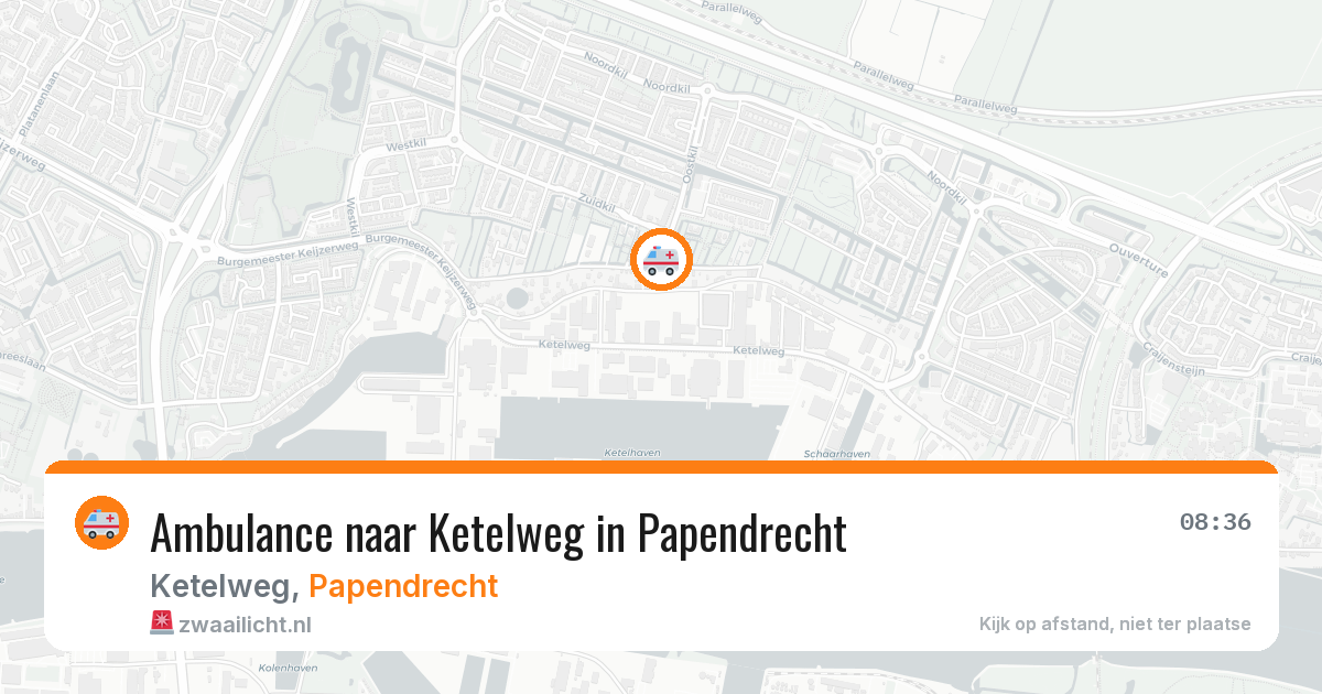 Ambulance naar Ketelweg in Papendrecht — 20 jul 2026
