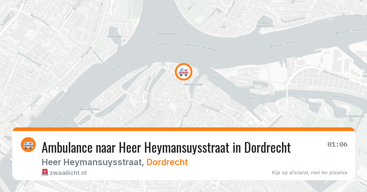 Ambulance naar Heer Heymansuysstraat in Dordrecht — 30 mei 2026