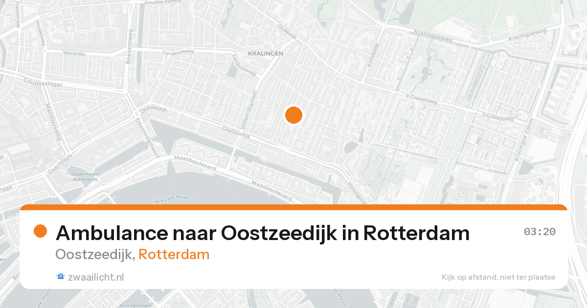 Ambulance naar Oostzeedijk in Rotterdam — 4 jun 2026