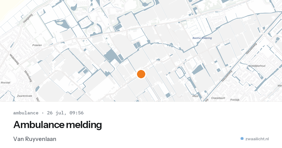 Ambulance melding — 26 jul 2026