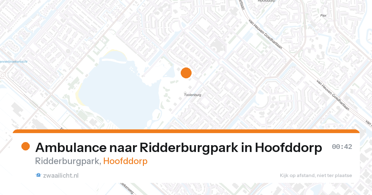 Ambulance naar Ridderburgpark in Hoofddorp — 6 feb 2026