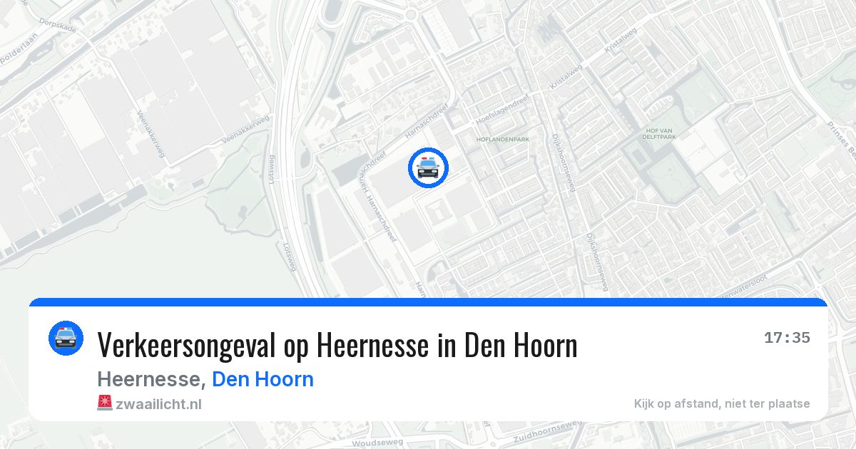 Verkeersongeval op Heernesse in Den Hoorn — 24 mrt 2026