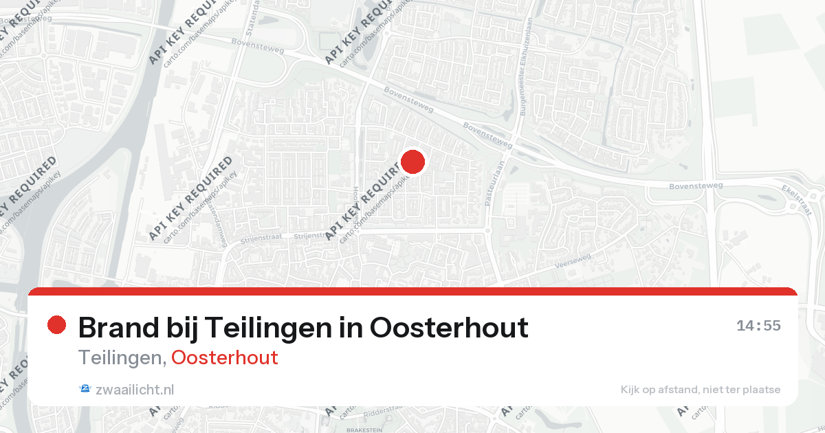 Brand bij Teilingen in Oosterhout — 24 jun 2026