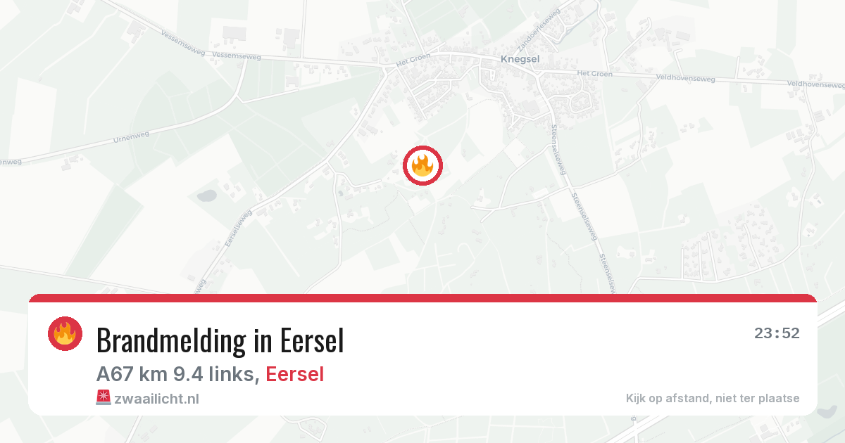 Brandmelding in Eersel — 27 mrt 2026