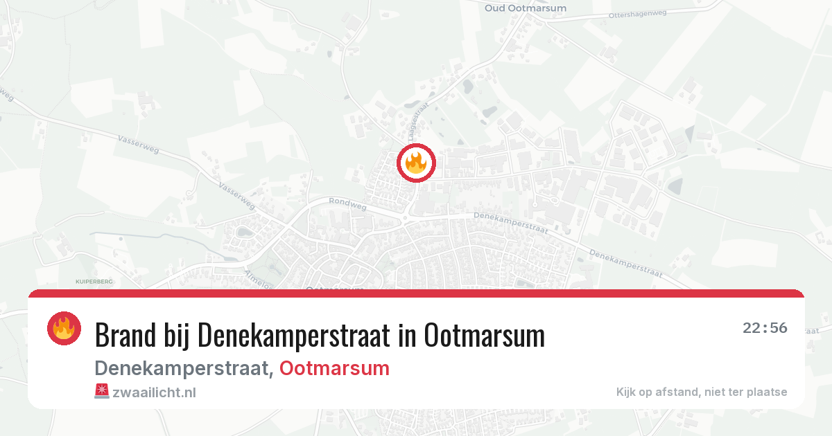 Brand bij Denekamperstraat in Ootmarsum — 19 jun 2026