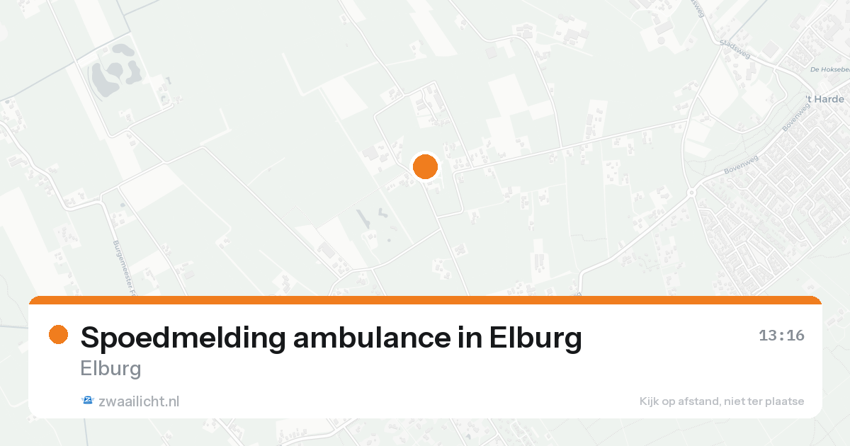 Spoedmelding ambulance in Elburg — 17 aug 2026