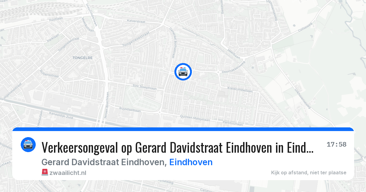 Verkeersongeval op Gerard Davidstraat Eindhoven in Eindhoven — 22 jan 2026
