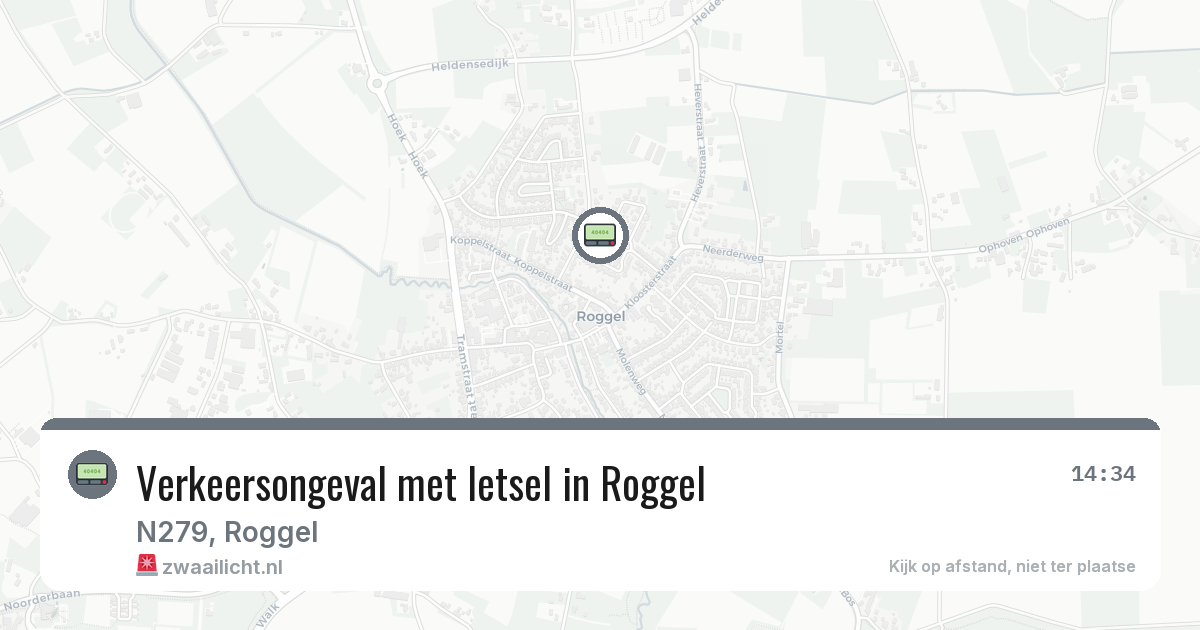 Verkeersongeval met letsel in Roggel — 23 jul 2026