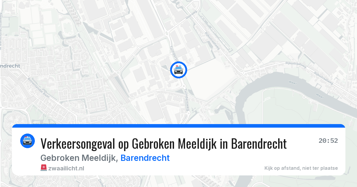 Verkeersongeval op Gebroken Meeldijk in Barendrecht — 20 apr 2026