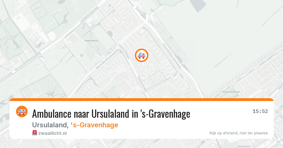Ambulance naar Ursulaland in 's-Gravenhage — 4 jul 2026