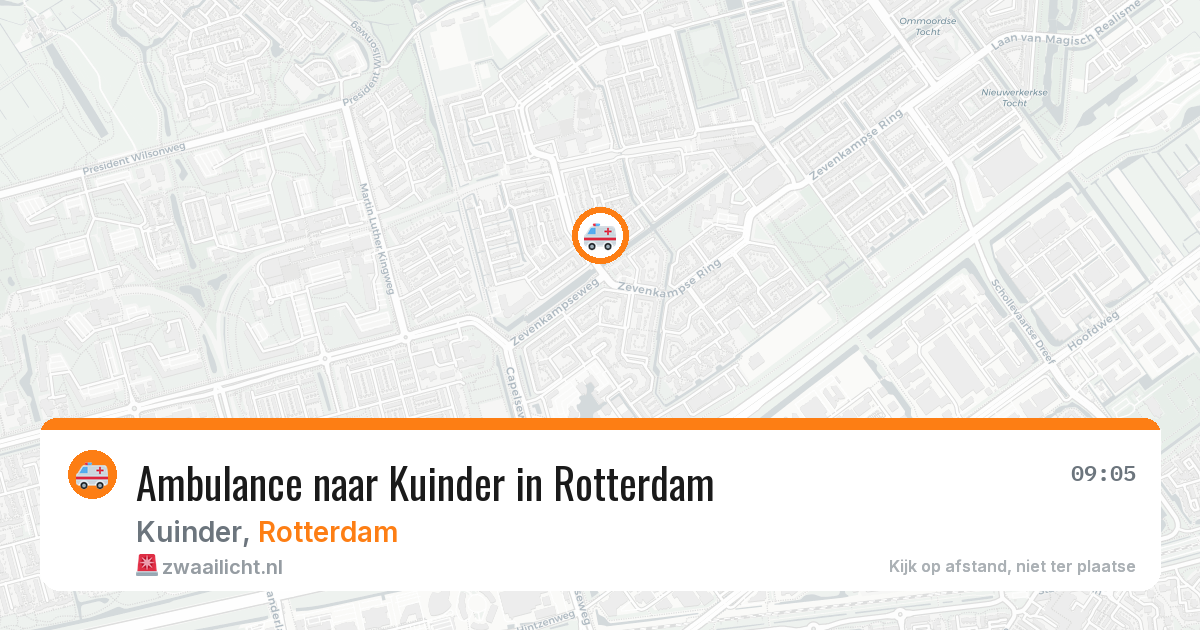 Ambulance naar Kuinder in Rotterdam — 29 jan 2026