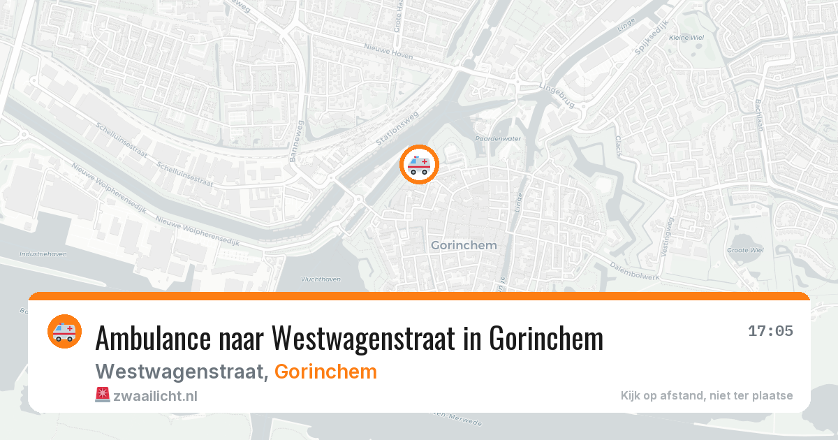 Ambulance naar Westwagenstraat in Gorinchem — 31 jul 2026