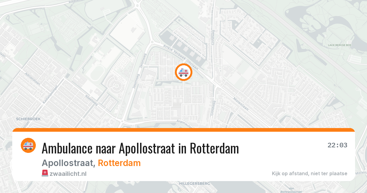 Ambulance naar Apollostraat in Rotterdam — 8 jul 2026