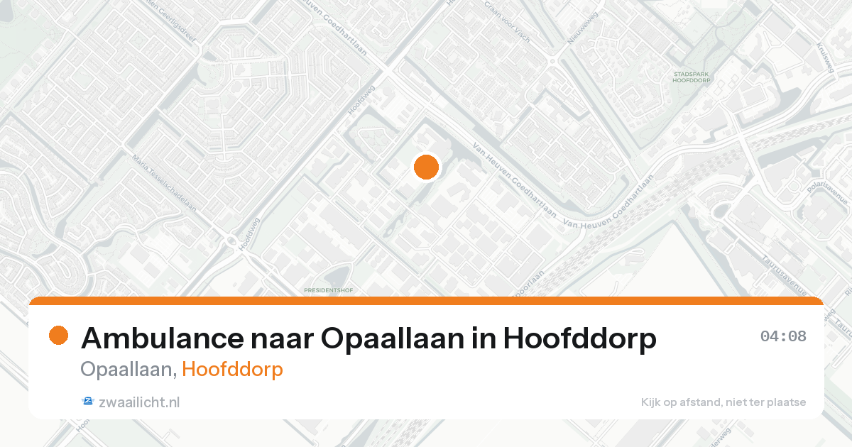Ambulance naar Opaallaan in Hoofddorp — 31 jan 2026