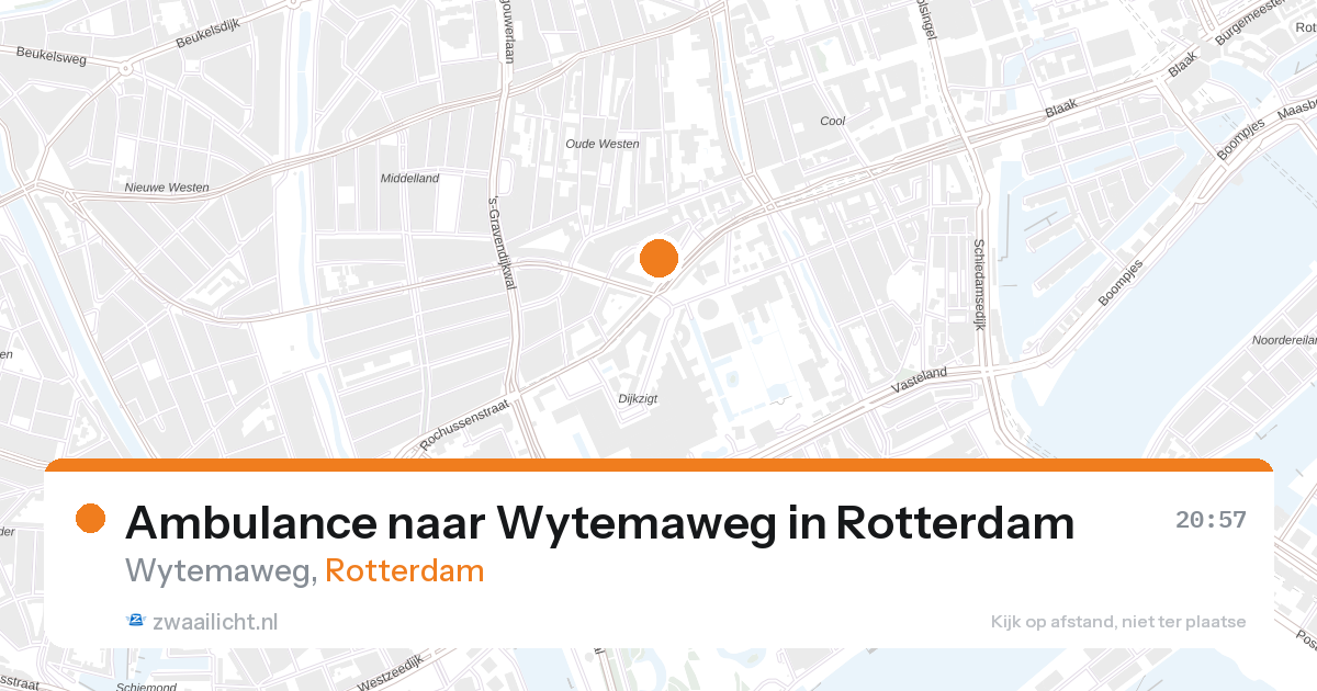 Ambulance naar Wytemaweg in Rotterdam — 26 aug 2026