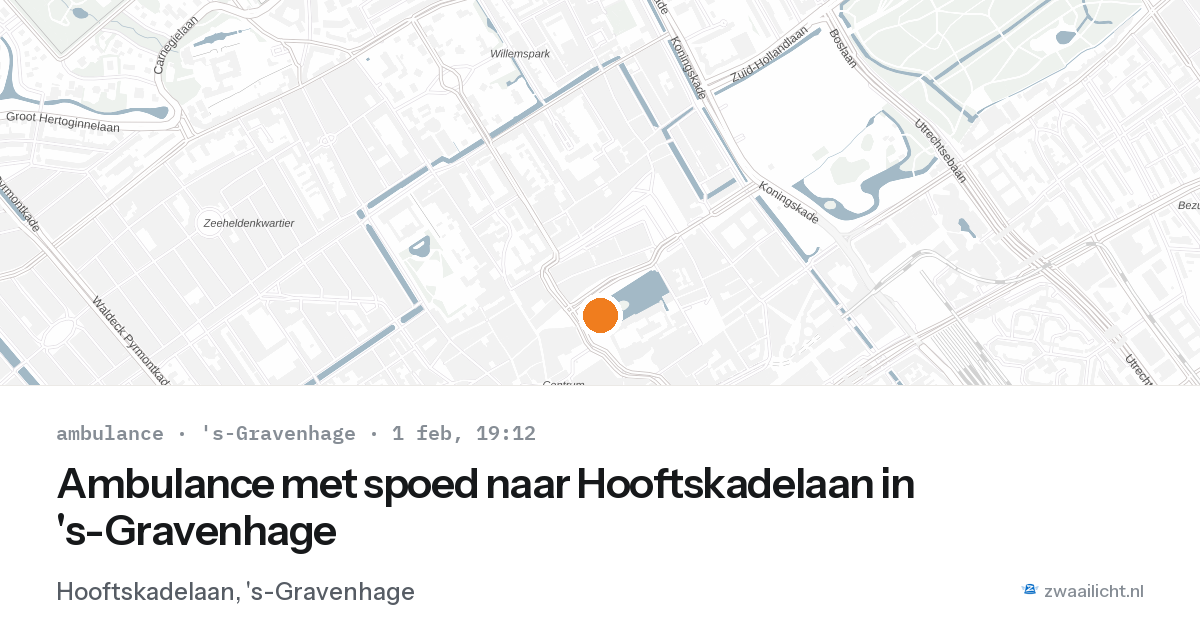 Ambulance met spoed naar Hooftskadelaan in 's-Gravenhage — 1 feb 2026