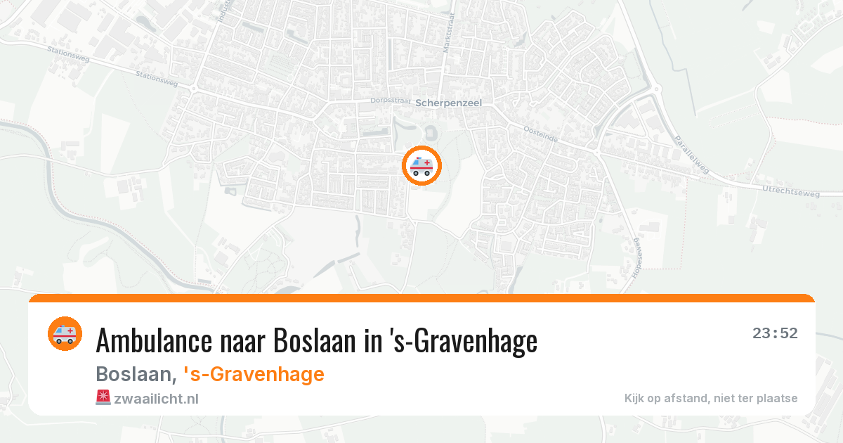 Ambulance naar Boslaan in 's-Gravenhage — 6 mrt 2026