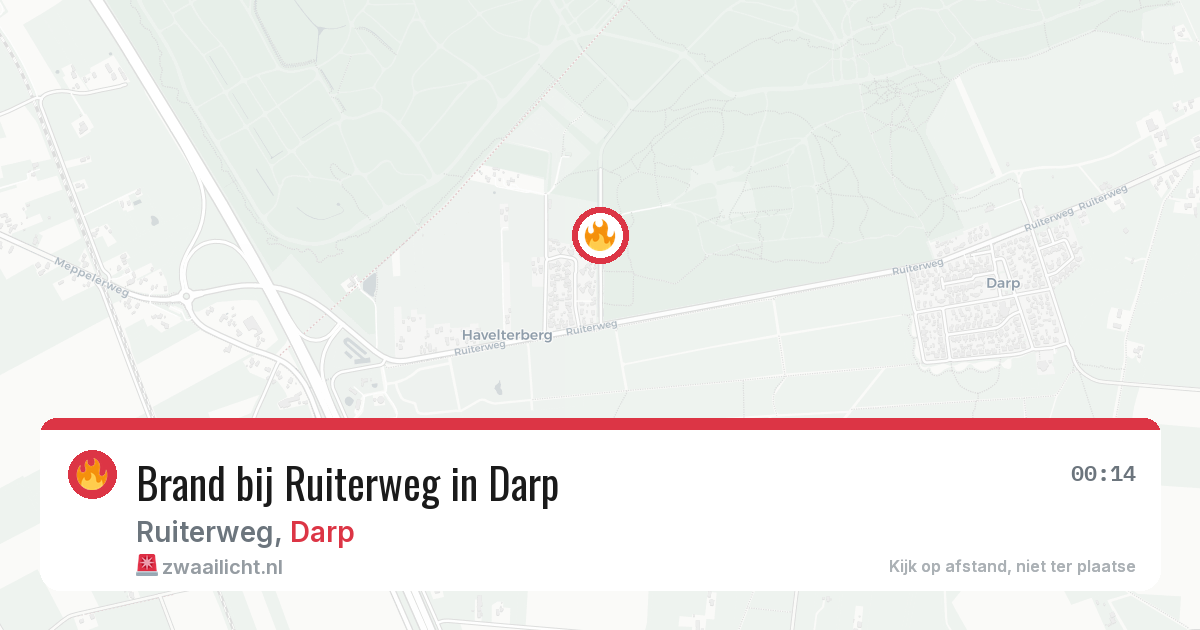 Brand bij Ruiterweg in Darp — 4 jun 2026