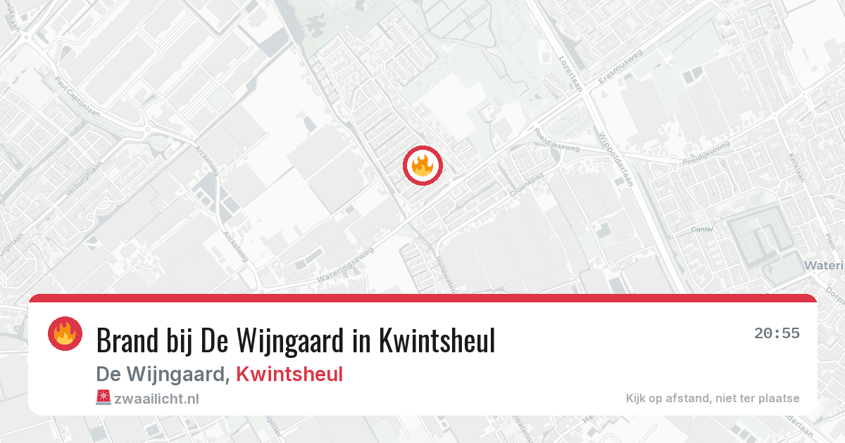 Brand bij De Wijngaard in Kwintsheul — 28 mrt 2026