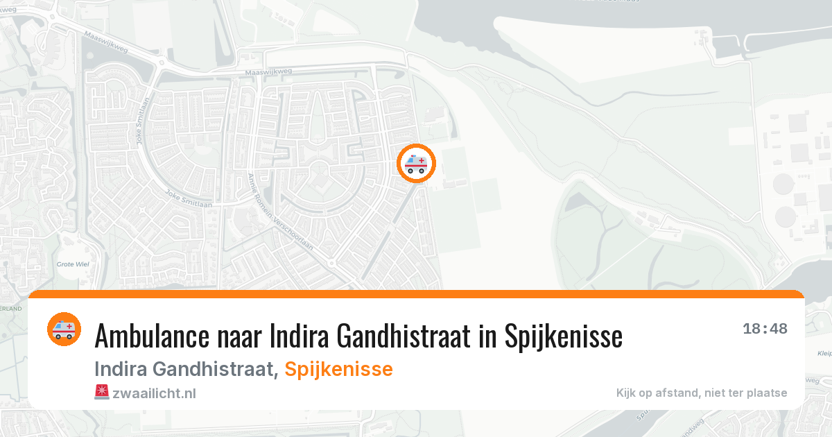 Ambulance naar Indira Gandhistraat in Spijkenisse — 12 aug 2026