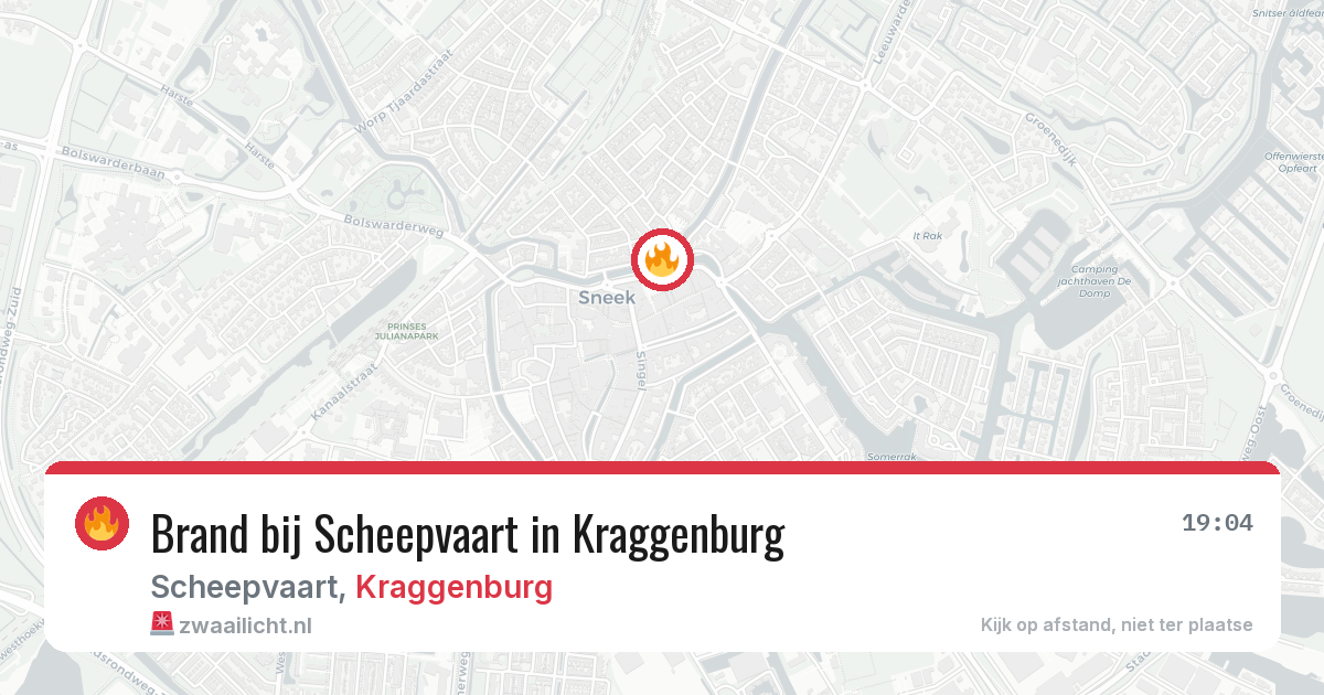 Brand bij Scheepvaart in Kraggenburg — 28 jul 2026