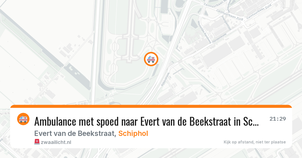 Ambulance met spoed naar Evert van de Beekstraat in Schiphol — 18 jan 2026