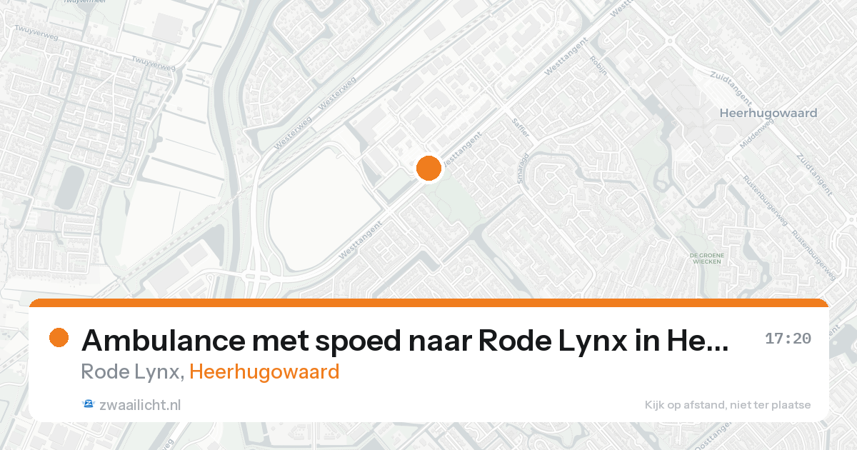 Ambulance met spoed naar Rode Lynx in Heerhugowaard — 16 aug 2026