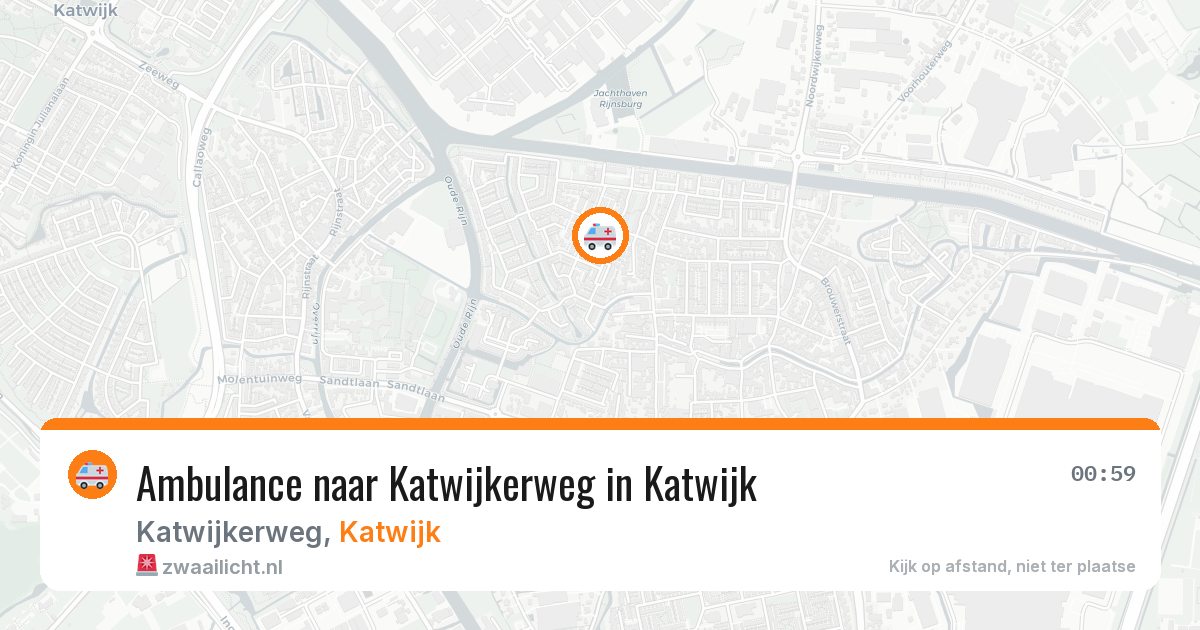 Ambulance naar Katwijkerweg in Katwijk — 12 aug 2026