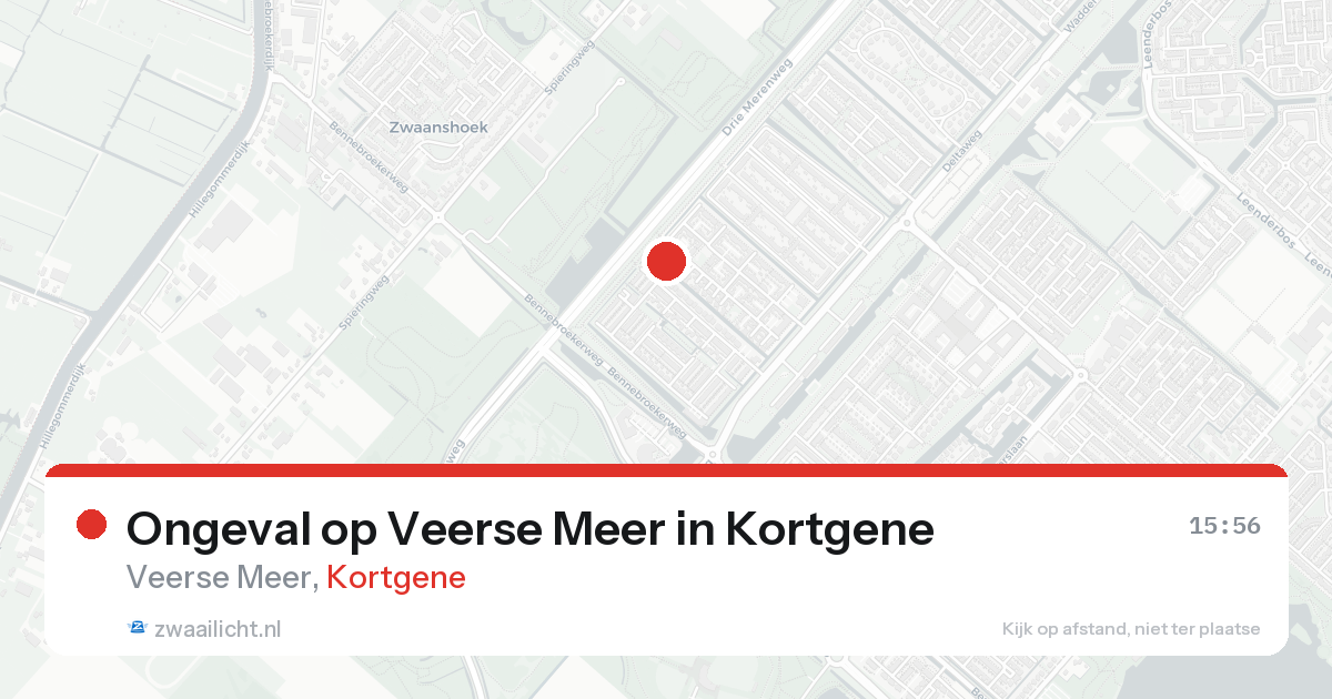 Ongeval op Veerse Meer in Kortgene — 15 aug 2026