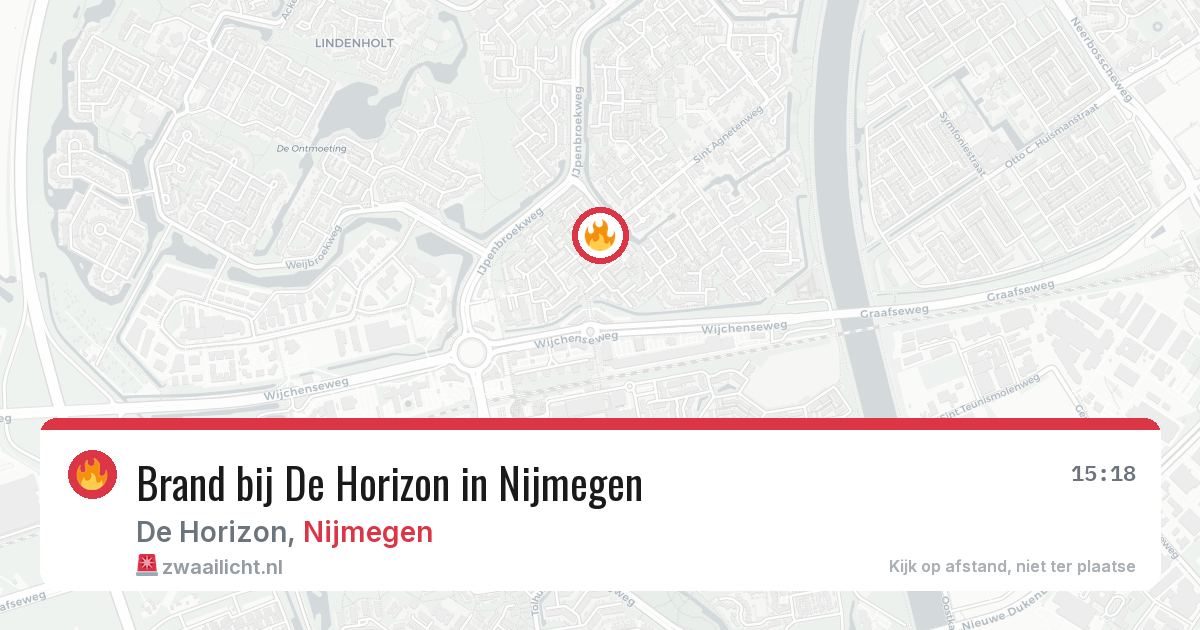 Brand bij De Horizon in Nijmegen — 29 jun 2026