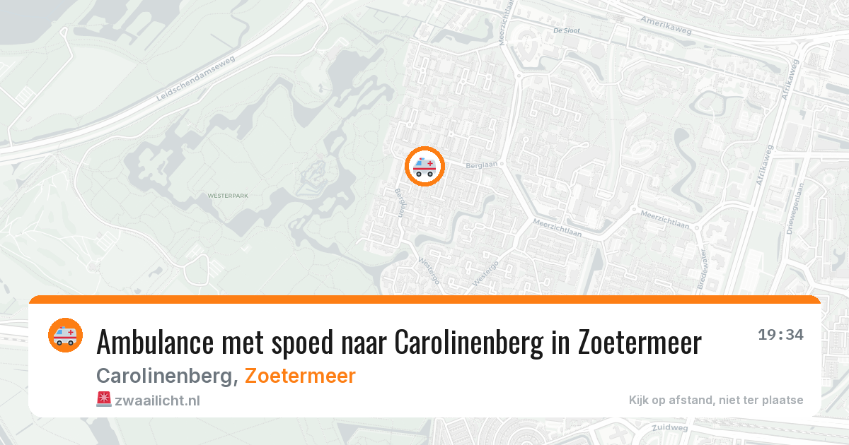 Ambulance met spoed naar Carolinenberg in Zoetermeer — 21 jan 2026