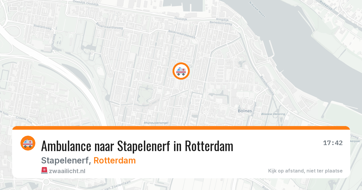 Ambulance naar Stapelenerf in Rotterdam — 17 mrt 2026