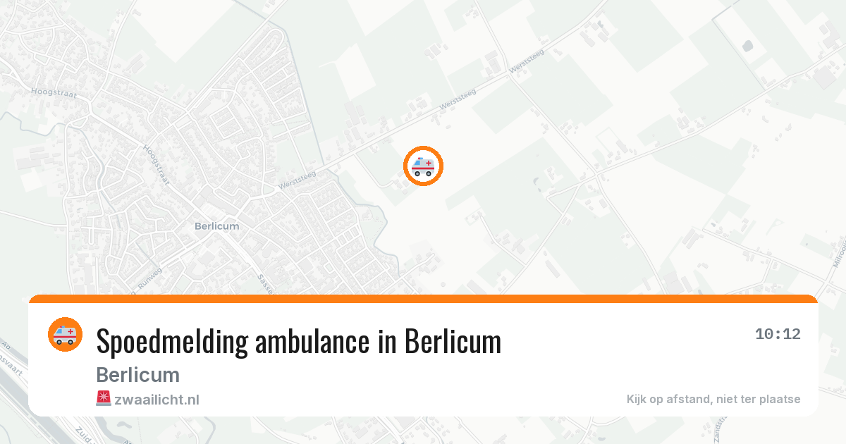 Spoedmelding ambulance in Berlicum — 13 aug 2026