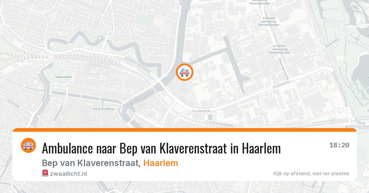 Ambulance naar Bep van Klaverenstraat in Haarlem — 3 aug 2026