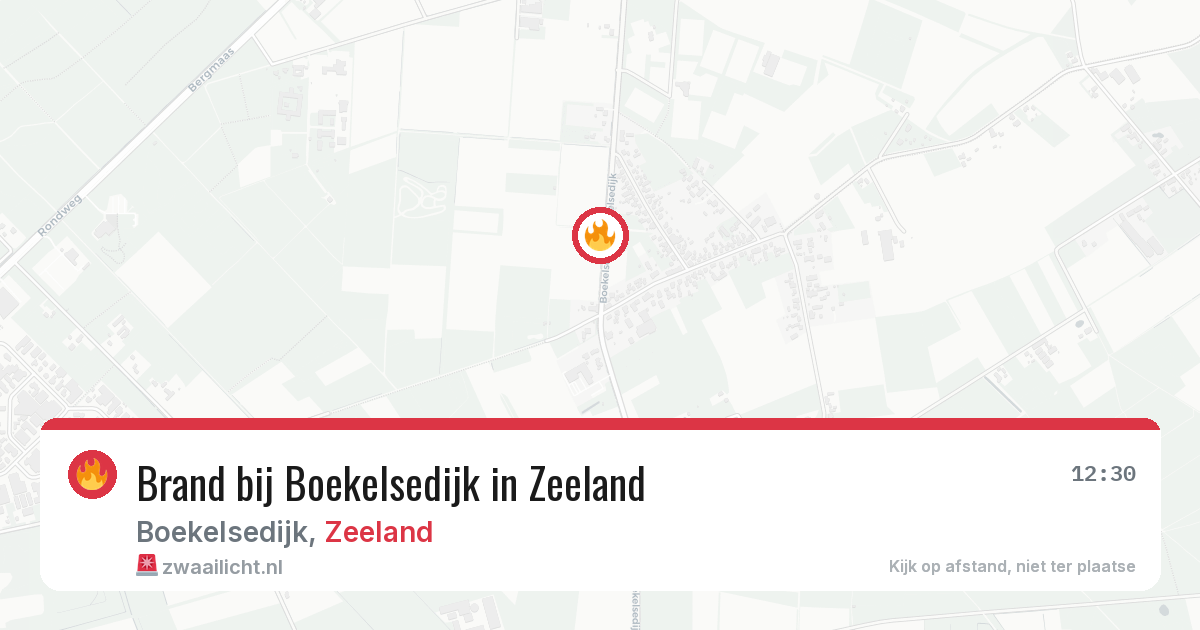 Brand bij Boekelsedijk in Zeeland — 31 jul 2026