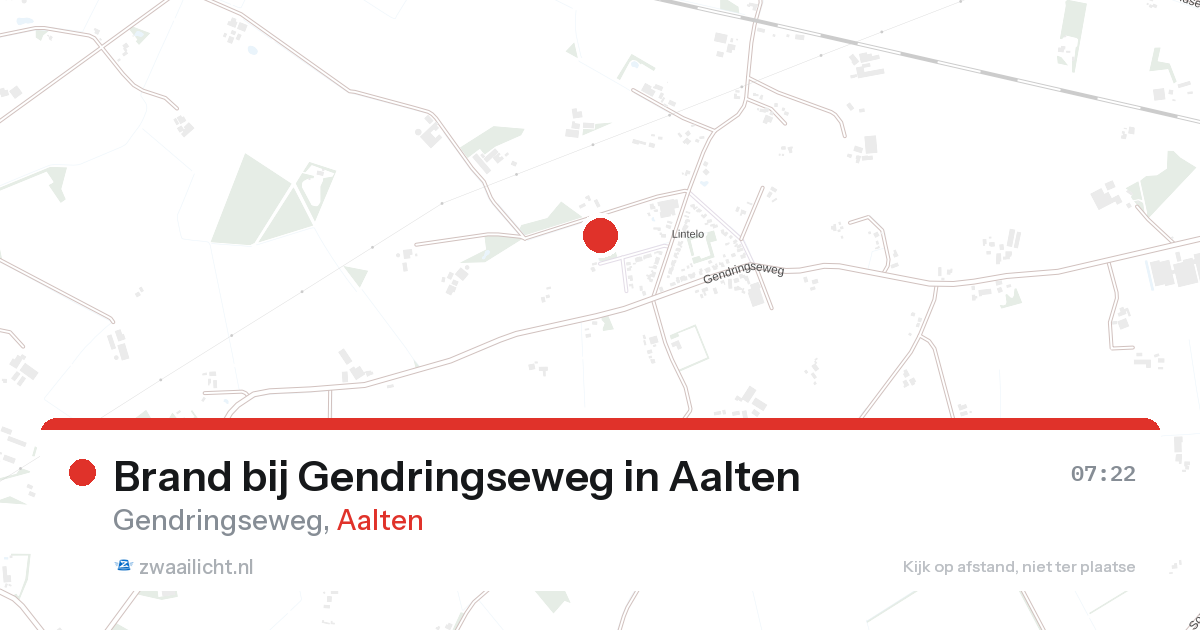 Brand bij Gendringseweg in Aalten — 28 aug 2026