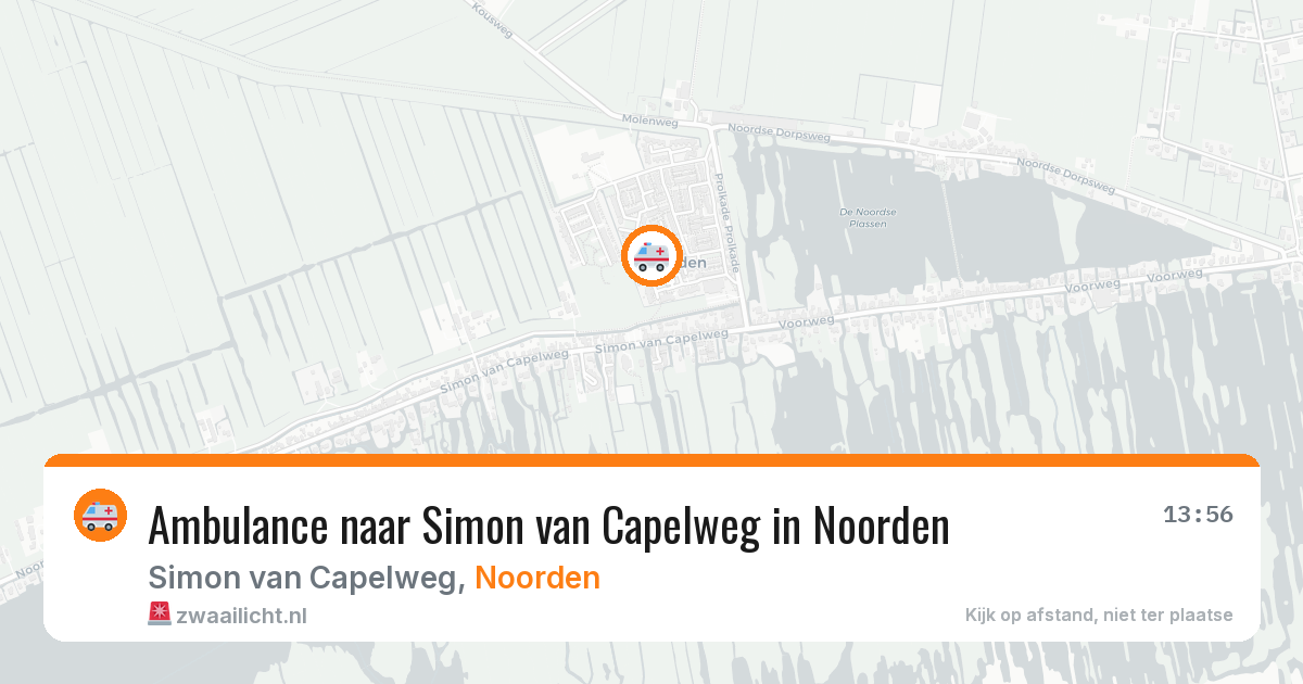Ambulance naar Simon van Capelweg in Noorden — 25 mrt 2026