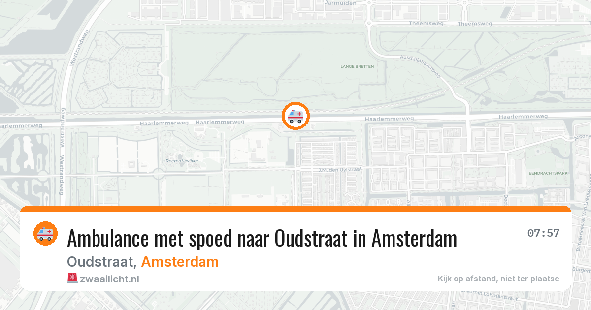Ambulance met spoed naar Oudstraat in Amsterdam — 13 jun 2026