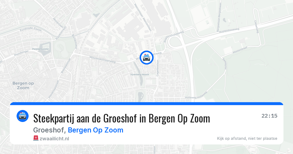 Steekpartij aan de Groeshof in Bergen Op Zoom — 13 jun 2026