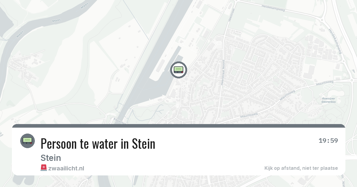 Persoon te water in Stein — 28 jun 2026
