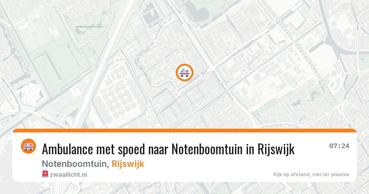 Ambulance met spoed naar Notenboomtuin in Rijswijk — 20 jan 2026