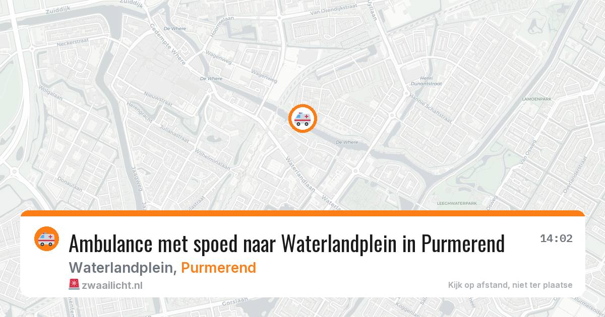 Ambulance met spoed naar Waterlandplein in Purmerend — 2 jul 2026