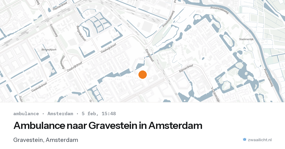 Ambulance naar Gravestein in Amsterdam — 5 feb 2026
