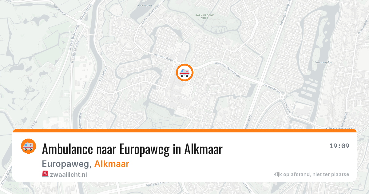 Ambulance naar Europaweg in Alkmaar — 2 mei 2026