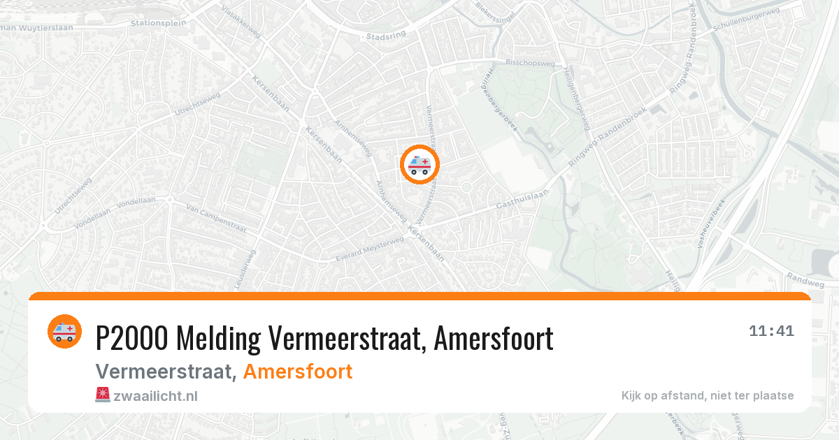 P2000 Melding Vermeerstraat, Amersfoort — 2 jul 2026